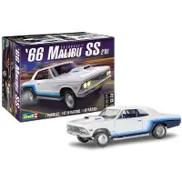 Revell 85-4520 1966 Chevy Malibu SS 2N1 pienoismalliautosarja 1:24 mittakaava 92-osainen taitotaso 4 muovinen pienoismallisarja musta