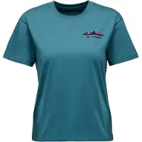 Black Diamond W Mountainscape Ss Tee Creek Blue - S