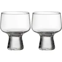 Iittala Solare lasi jalalla 29 cl 2-pack. Kirkas