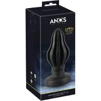 ANOS - uurrettu pehmeä anustappi - 7 cm (musta)