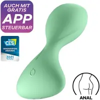 Satisfyer Liitetty anaalipistoke - - Trendsetter - Vaaleanvihreä - Yksi koko - Kohdennettu stimulointi