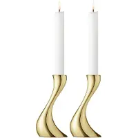 Georg Jensen - Cobra Kynttilänjalka 16 cm 2 kpl Kulta