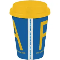 Citronelles - Fika To Go Muki 38 cl Sininen/Keltainen