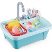 Junior home Sink Play Set Electronic - Blue - ONE SIZE