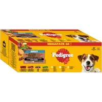 Pedigree 40x100g tuorepussit maalaisvalikoima kastikkeessa (4 makua)