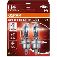 Osram Halogeenipolttimo H4 Night Breaker Laser Next Gen (2 kpl) - VW - Toyota - Ford - Renault - Volvo - Skoda - Opel - Audi