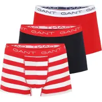 Gant Stripe Trunk 3-Pack - Red - XXL