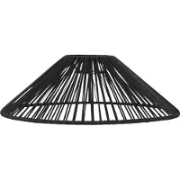 Star Trading lampunvarjostin leveä musta 38cm
