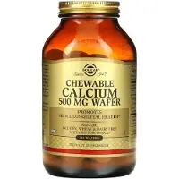 Solgar - Pureskeltava Kalsium 500 mg Vohveli (120 vohvelia)