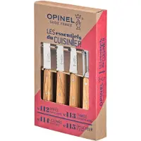 Opinel - Essentials Veitsisetti 4 kpl Oliivipuu