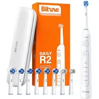 Bitvae toothbrush with tips set and travel case Bitvae R2 (white)