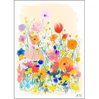 Poster & Frame - Anna Thomsen Juliste 50x70 cm Field of flowers no1