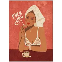 Poster & Frame - Raissa Oltmanns Juliste 50x70 cm Fuck you