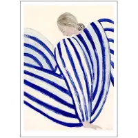 Poster & Frame - The Poster Club x Sofia Lind Juliste 50x70 cm Blue stripe at concorde