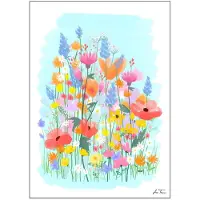 Poster & Frame - Anna Thomsen Juliste 50x70 cm Field of flowers no3