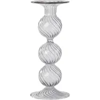 Moonlight Copenhagen - Swirl Kynttilänjalka 22 cm Harmaa