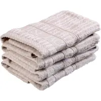 Home by Ilse Jacobsen - Bath Collection Pesulappu 30x30 cm 4 kpl Sand Beige Stripes