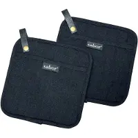 Sabor - Home Patalappu 20x20 cm 2 kpl Musta