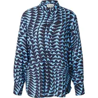 Scotch & Soda Printed Relaxed Fit Shirt - Blue - 34