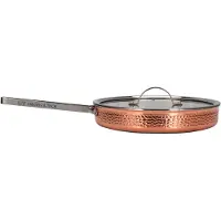 Vargen & Thor - Modell Y Paistokasari lasikannella 28 cm Kupari