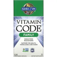 Elämän puutarha,Garden of Life Vitaminikoodi Perhe - 120 kasviskapselia