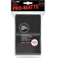 Ultra pro 66x91mm : Deck Protector Sleeve Pro-Matte Musta (100) Toploader