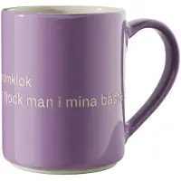 Design House Stockholm Astrid Lindgren muki, minä olen kaunis… violetti-ruotsiksi