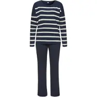 s.Oliver Pyjama marine / valkoinen