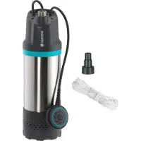 Gardena 1768-20, 900 W, AC, 3,5 bar, 5900 l/h, IPX8, Musta, Ruostumaton teräs (01768-20)