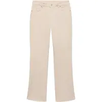 Mango Sienna Flared Cropped Jeans - Beige - 32