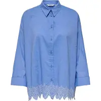 ONLY Onlgraces Tulum Ls Emb Shirt Wvn - Blue - S