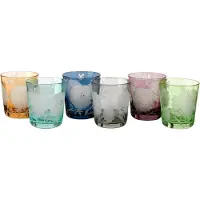 Pols Potten - Peony Juomalasi 25 cl 6 kpl Monivärinen