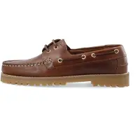 Bianco Biacapri Boat Shoe Pull Up Leather - Brown - 38