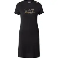 EA7 for woman. 7W000478_AF12500 Alie dress black (XXS), Casual, Viscose, Short sleeve