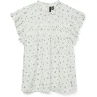Vero Moda Vmtrine Sl Lace Top Wvn Noos - White - M