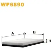 WIX FILTERS Suodatin, sisäilma WP6890