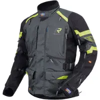 Rukka Madagasca-R tekstiilitakki Harmaa/Musta/Keltainen Miehet, size 48