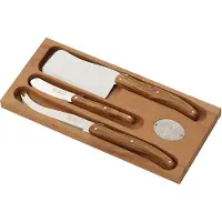 Jean Dubost Ostesæt 3 Stk Laguiole - Brown - ONE SIZE