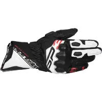 Alpinestars P-3 -käsineet Musta/Valkoinen/Neonpunainen unisex, size S