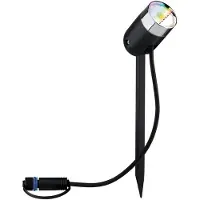 Paulmann Plug & Shine valonheitin Pike, ZigBee, RGBW himmennettävä, Musta, Synteettinen materiaali, Moderni