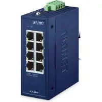 Planet IP30 Compact size 8-Port IGS-800T, Hallitsematon, Gigabit Ethernet (10/100/1000), Täysin kaksipuolinen, Seinäkiinnitteinen