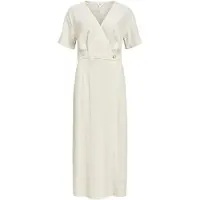 Object Objsanne S/S Re Ankle Dress Div - Cream - 38