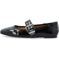 Bianco Biarose Karré Mary Jane Flat Faux Leather - Black - 41