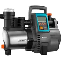 Gardena Premium 6000/6E LCD Inox, 1300 W, 5,5 bar, 6000 l/h, IPX4, Musta, Sininen, Harmaa, Ruostumaton teräs (1760-20)