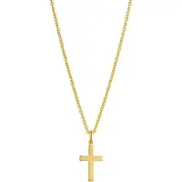Top Gold hopeinen risti kullattu 5256751509