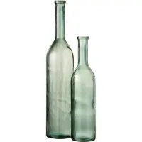 J-Line Vase Cancun Glass Green Large - Green - H101CM