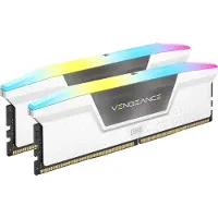 Corsair VENGEANCE RGB 32 Gt (2 x 16 Gt) DDR5 6000 MHz, CL36 -muisti, valkoinen (EXPO)