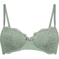 Hunkemoller Marine Padded Underwired Bra - Green - 70 B