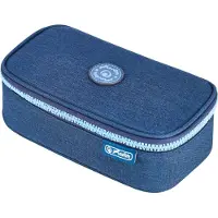 Herlitz beatBox ABC Blue/Turquoise, Pehmeä lyijykynäkotelo, Polyesteri, tummansininen, Turkoosi, Kuvio, Vetoketju, Aikuinen/lapsi (50049233)
