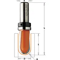Cmt Kourujyrsin ; S=6 mm; D=19 mm; laakereilla